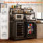 Mini-réfrigérateur vintage à 4 niveaux avec rangement réglable et design multifonctionnel pour la cuisine, le bureau ou le salon.