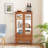 Display Cabinet, Glass, One Drawer, Wine With Adjustable Shelves Two Doors And-797003841