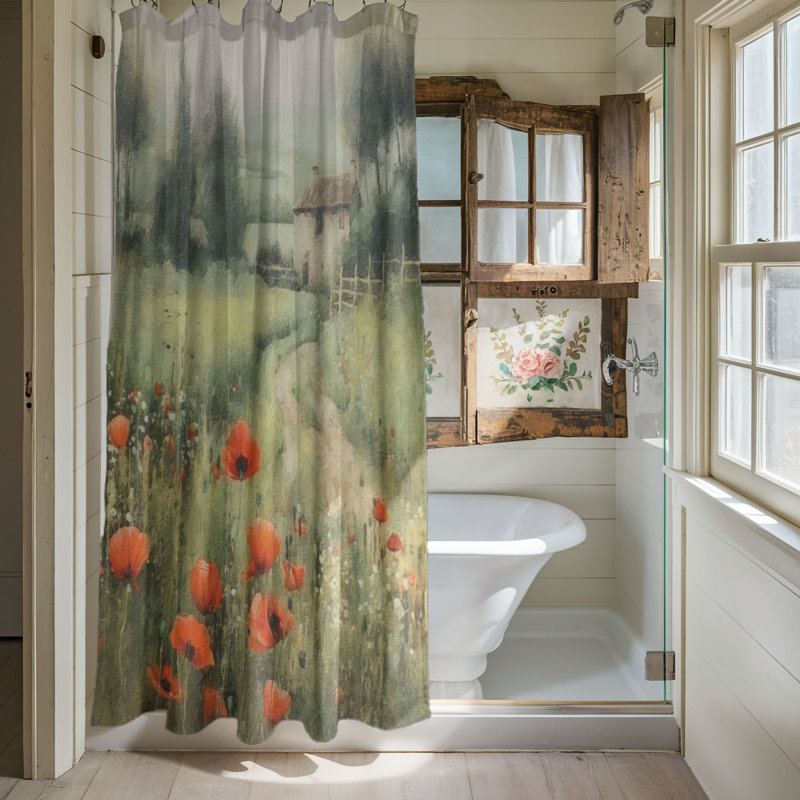 Larri Shower Curtain, 74"H x 71"W
