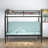 Twin Metal Bunk Bed, Multi-Function,Black