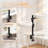 Indoor Cat Desk Hammock Bed with 2 Removable Beds and 2 Hanging Balls