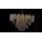 Ingimundur 24" Modern 8 - Light Dimmable Tiered Chandelier with Glass Feather Shades