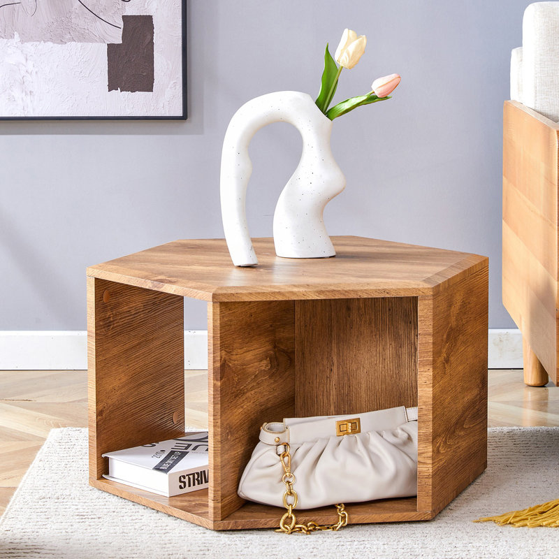 Table basse hexagonale multi-trous