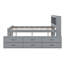 Lit plateforme Nyliah avec tête de rangement, USB, lit gigogne et 3 tiroirs-5931532-5931537