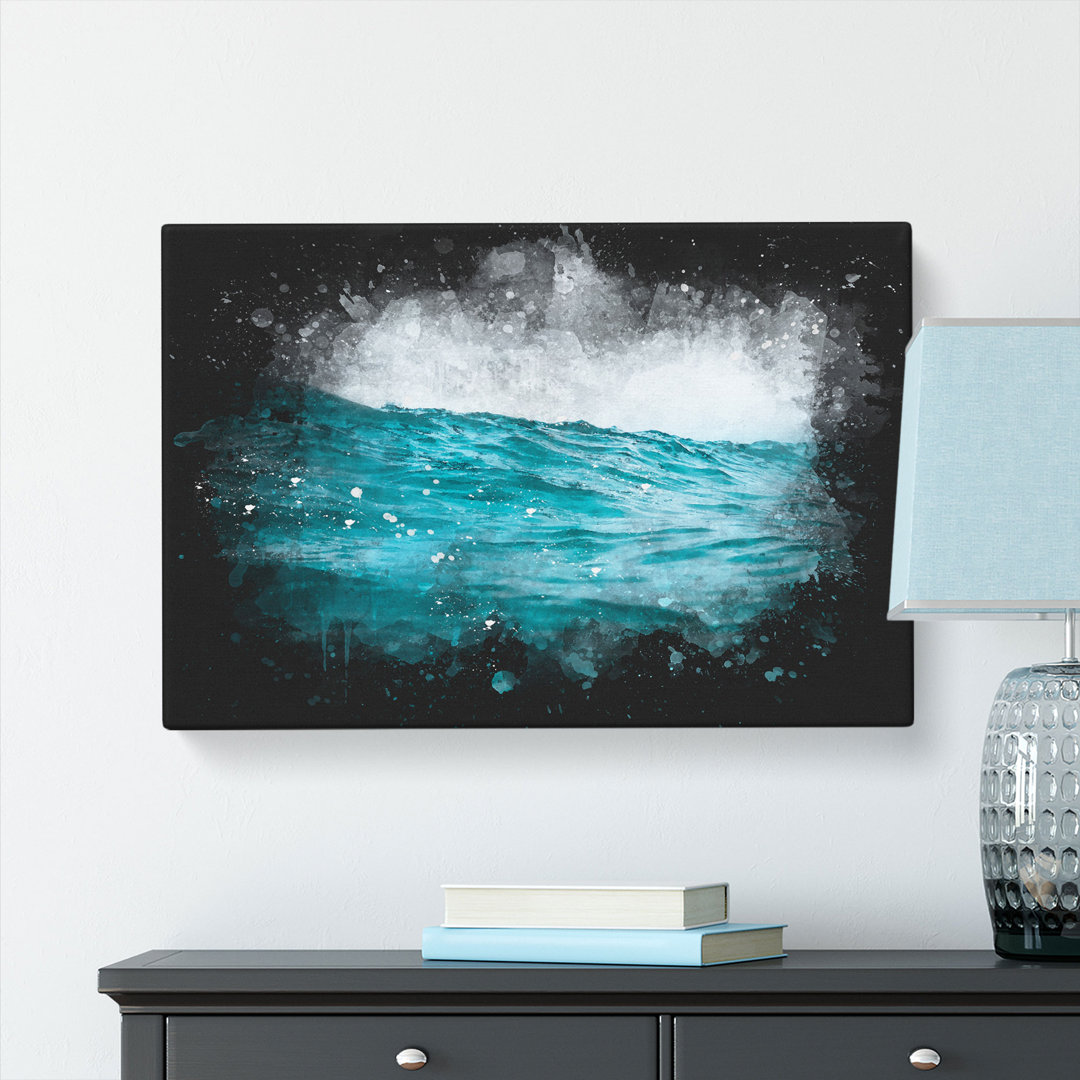 Ocean Wave in Morocco - Wrapped Canvas