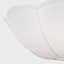 Plafonnier semi-encastré en tissu de lin blanc-973005601