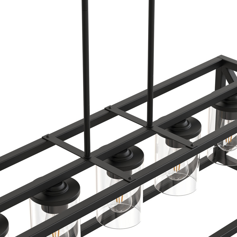 Luminaire suspendu pour îlot de cuisine 5 lumières carré / rectangulaire