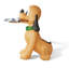 Objet décoratif en forme de chien jaune