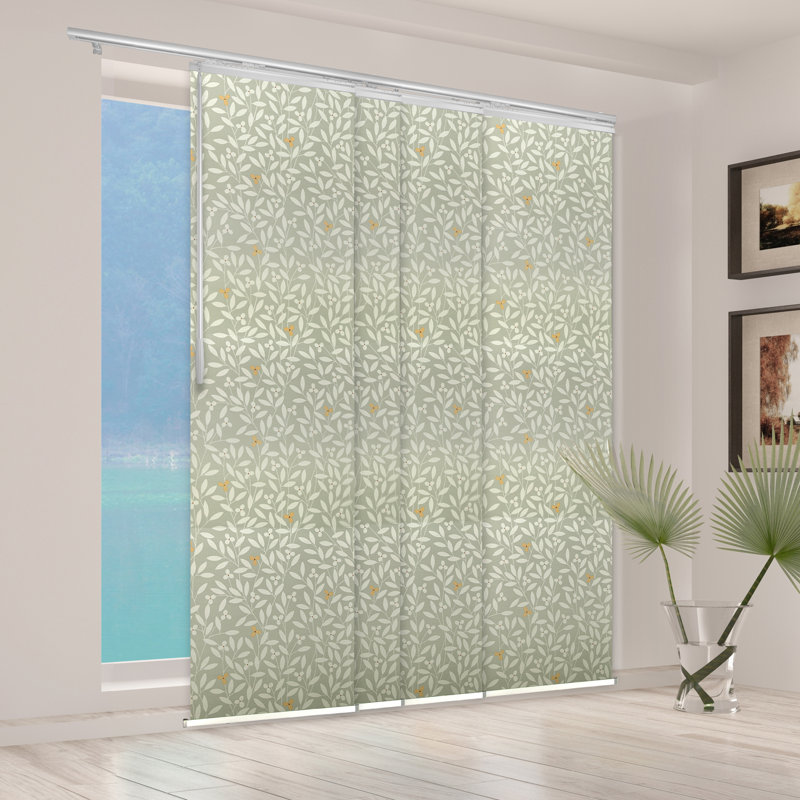 Rail extensible simple Camellia, largeur de panneau 23,5 po, L 88 po x L 94 po, Blanc