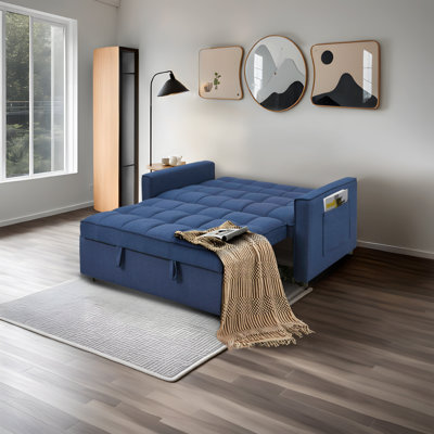 Comfortable Convertible Sofa Bed Polyester Modern Style For Cozy Living Spaces