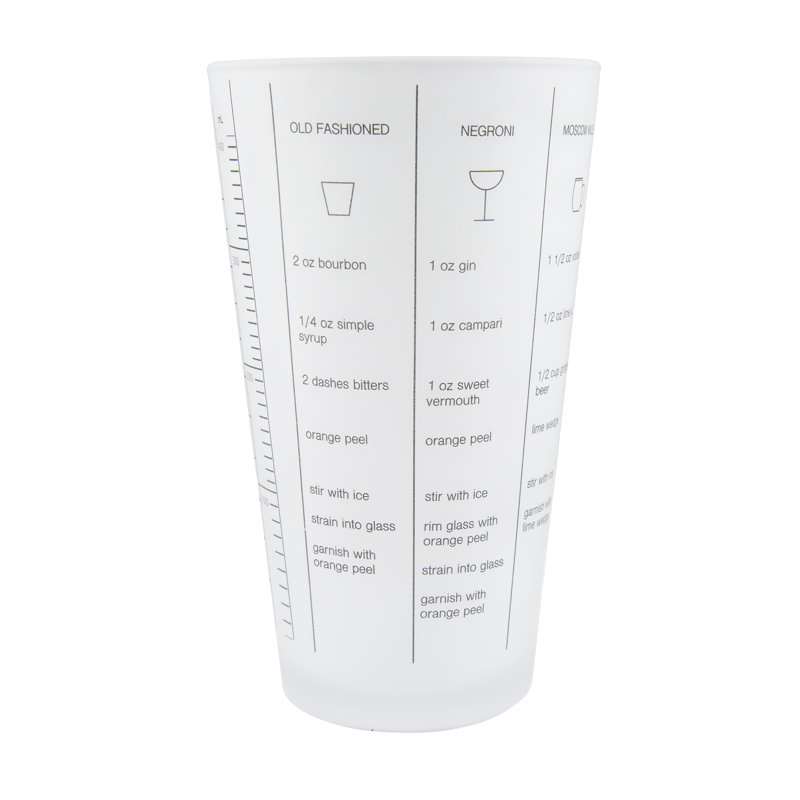Cambridge Silversmiths Stainless and Glass Cocktail Shaker with Recipes