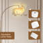 Lampe sur pied arquée à intensité variable 68,11 po avec télécommande Heinzdieter-973164632