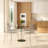 Minelli Dining Side Chair with Water Ripple Design and Chrome Legs-451650594