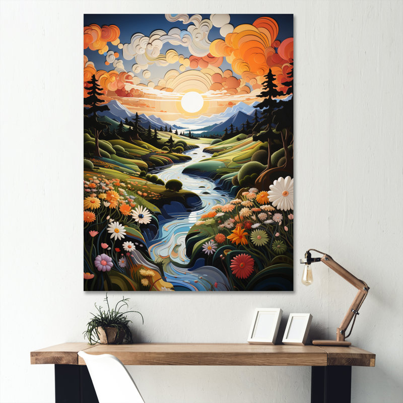 Fairway A Whimsical II sur impression sur toile, Toile tendue, H 32 po x l 24 po x P 1 po