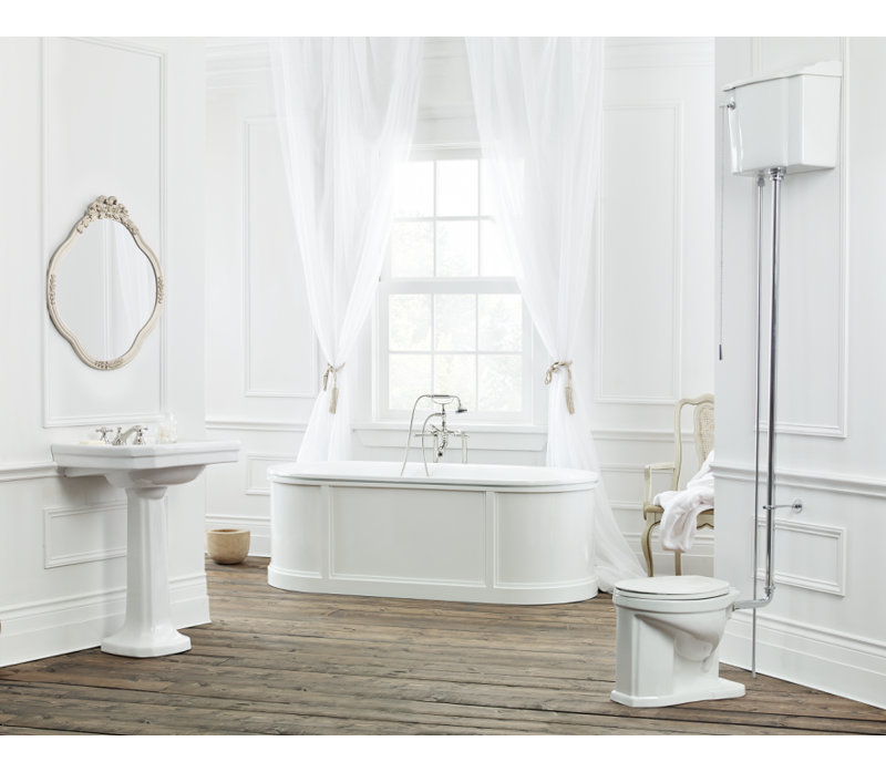 69.875'' x 31.125'' Soaking Cast Iron Bathtub, White Interior with White Exterior