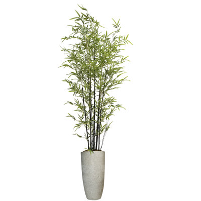 86'' Faux Bamboo Tree in Fiberstone Planter