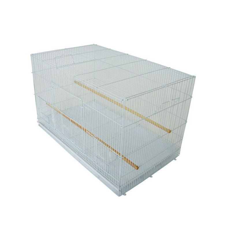 Cage à oiseau moyenne, blanc