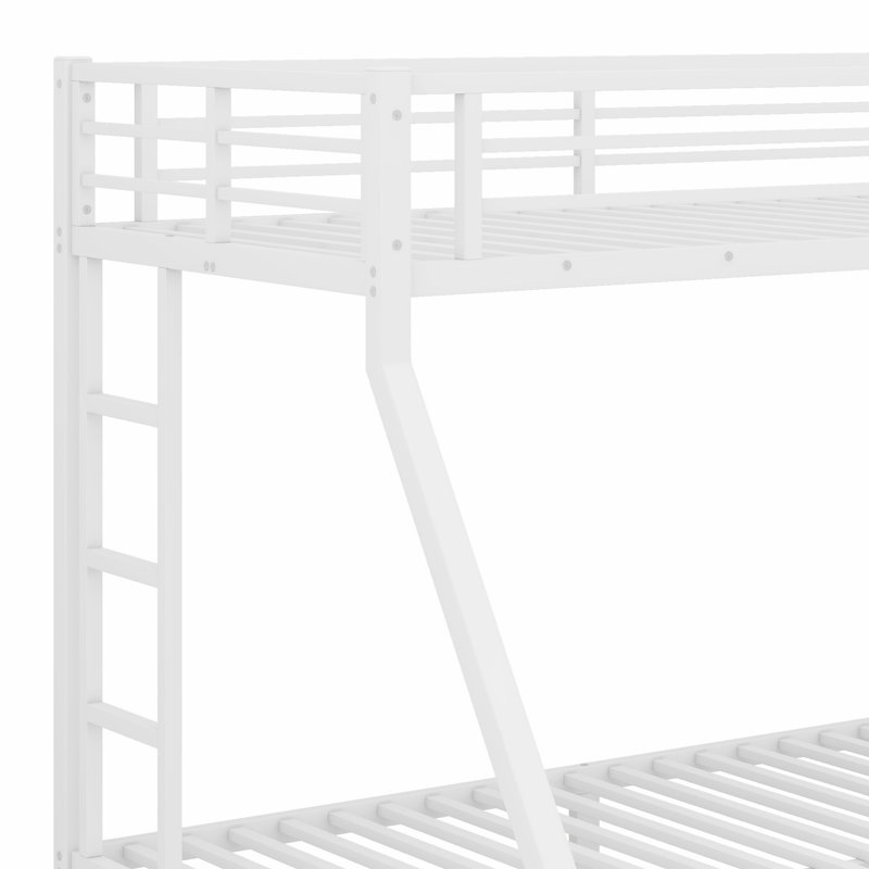 Lit superposé en métal, Simple TG sur grand, Blanc