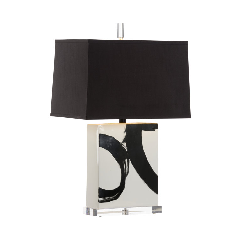 Abstract Composition Table Lamp, Black