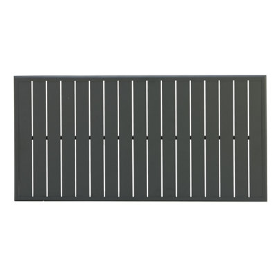 Slat Top Table Tops Metal Outdoor Coffee Table , 54'' in. W 27'' in. D