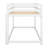 Twin Over Twin Floor Bunk Bed With Ladder , White-1608017154