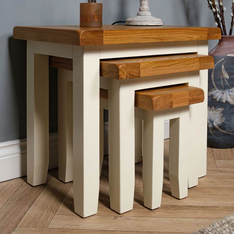 Dacy Nesting Tables, Cream