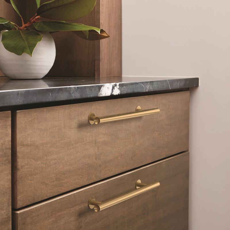 Poignée barre Radius, 7.5625", Bronze champagne