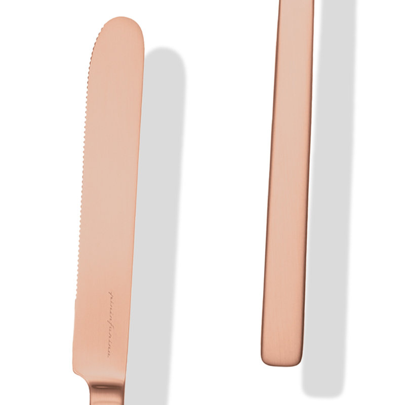 MEPRA Stile By Pininfarina Stainless Steel Flatware Set - Service for 4, Ice Bronze