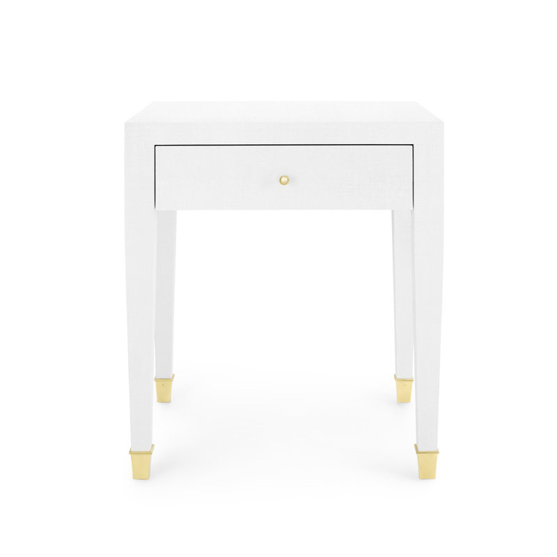 Claudette End Table, White