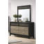 Commode miroir noir