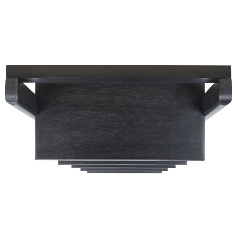 Joe Ladder Bookcase, 76" H x 17" W x 14" D, Black