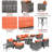GRST Wicker/Rattan 7-Person Seating Group with Cushions-230500146