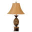 Lampe de table haute 32 po en métal, design ananas