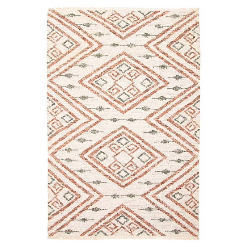 Tapis ivoire unique kilim 5 pi 2 po x 7 pi 11 po Ankara