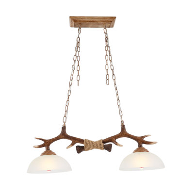Antlers 2 Lights Chandelier