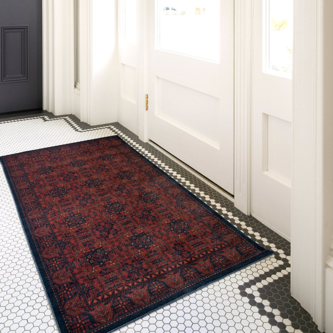 Kwak Abstract Machine Tufted Area Rug
