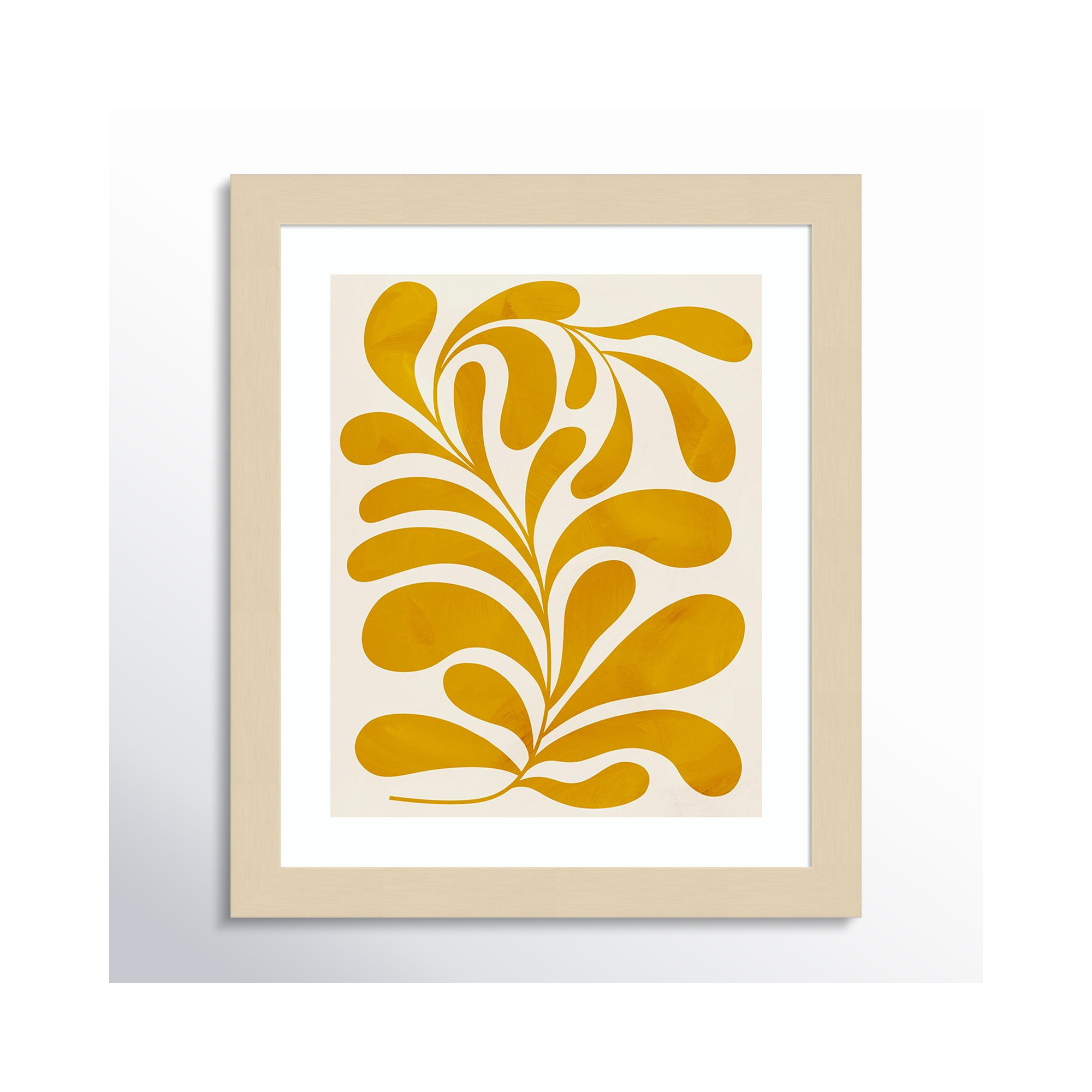 Goldenrod II by Grace Popp, 13" H x 11" W x 1" D, Natural