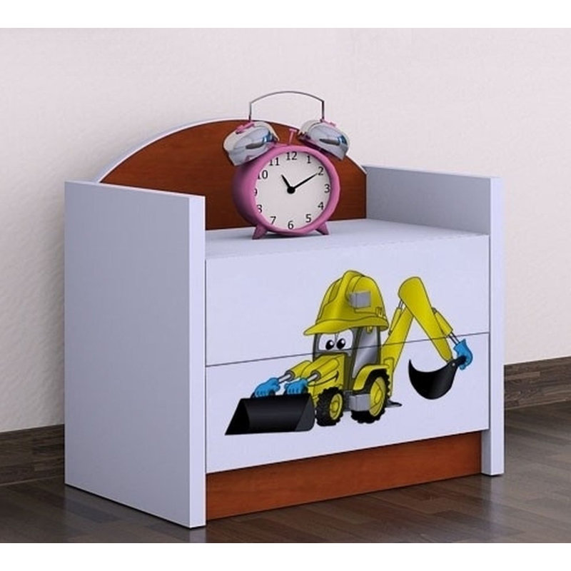 Guadalupe 2 Drawer Nightstand, Brown