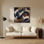 Cats Devon Rex, art mural en métal gris-304390446