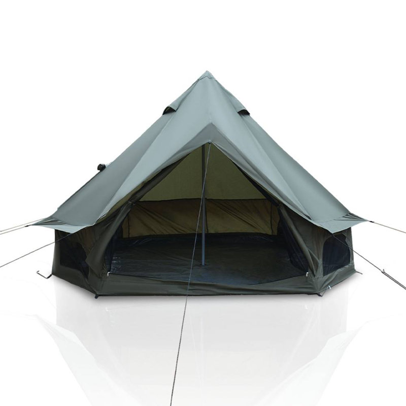 Tente de camping familiale (vert), Vert
