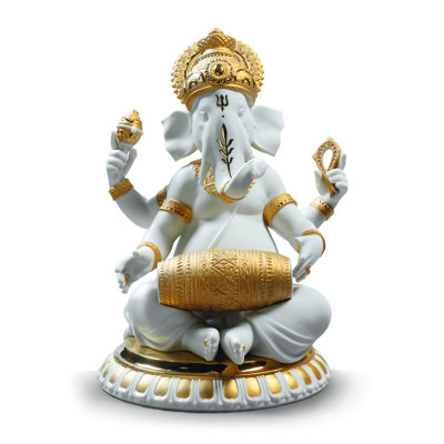 Mridangam Ganesha Figurine