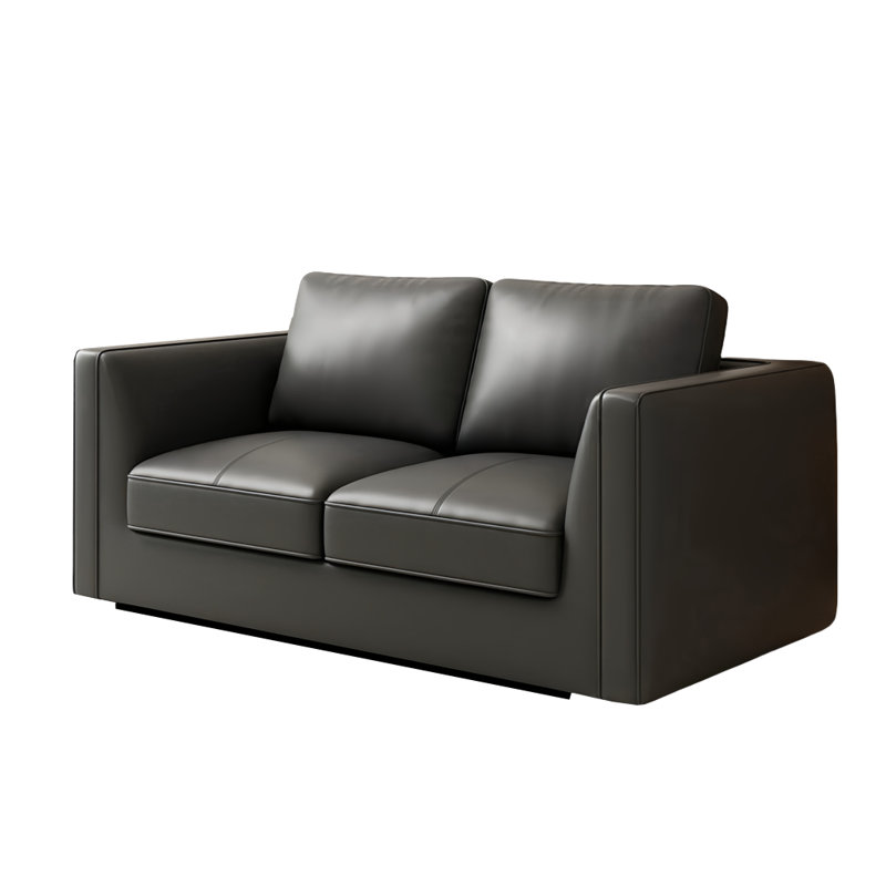 Canapé simple de style européen, Cuir assorti, H 32,28 po x l 61,02 po x P 33,46 po