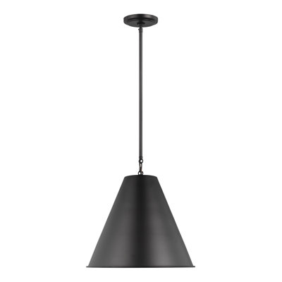 Luminaire suspendu conique à 1 lumière Camariae