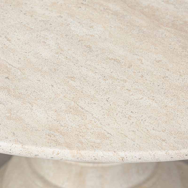 Macalaster Dining Table-Faux Travertine