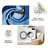 Blue Abstract Swirl area rugs for Living Room, Soft and Comfortable, Suitable for all seasons, easy to maintain, machine washable Indoor floor mat, Under Table Farmhouse suitable for Bedroom, Dining Room, Study, Patio, Balcony, Home Decor-2061096130