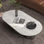Table basse moderne minimaliste ovale en marbre-1984135810
