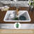 27" Fireclay Farmhouse Kitchen Sink with Sink Grid and Basket Strainer