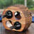 Solid Wood Tabletop Wine Bottle Rack in Natural