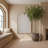 Arched Metal Framed Wall Mirror-1760809325