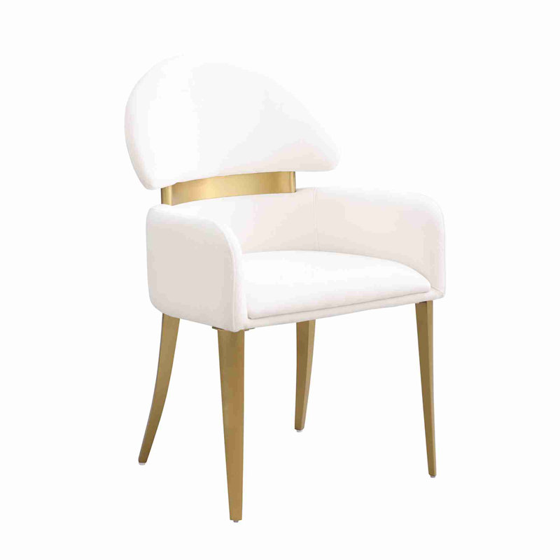 2 chaises avec accoudoirs, Blanc